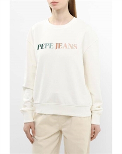 Свитшот хлопковый с логотипом Pepe jeans