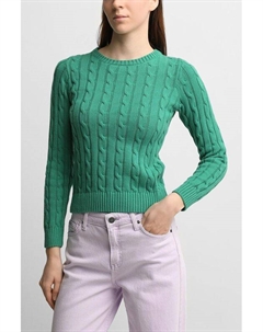 Пуловер хлопковый текстурный Piombo