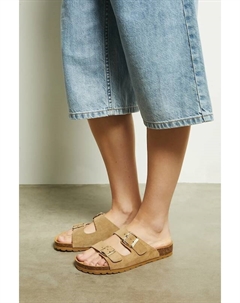 Замшевые шлепанцы, бежевый Medicine