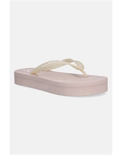 Шлепки Beach Sandal Flatplatform TPU, розовый Calvin klein jeans
