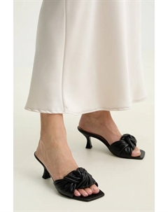 Кожаные шлепанцы, черный Answear lab