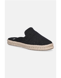 Эспадрильи METALLIC LINEN STRIPE, черный Toms