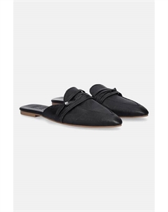 Кожаные шлепанцы, черный Answear lab