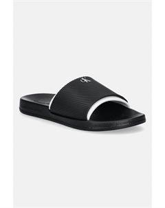 Шлепанцы Slide Rubber Neoprene Text, черный Calvin klein jeans