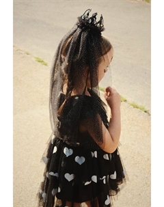 Детское платье HALLOWEEN GLITTER DRESS, черный Konges slojd