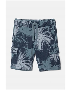 Хлопковые детские шорты, темно-синий Guess