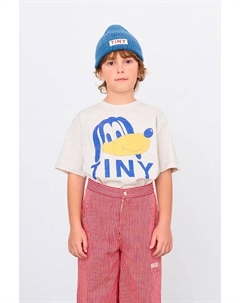 Футболка детская Tiny Dog Graphic Tee, бежевый Tinycottons