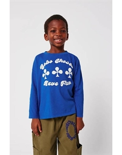Детская хлопковая кофта с длинным рукавом Have Fun, синий Bobo choses