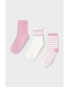 Детские носки 3 пары, розовый Mayoral