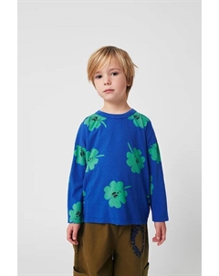 Детская хлопковая кофта Lucky Clover с длинным рукавом, синий Bobo choses