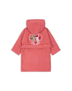Детский хлопковый халат TERRY BATHROBE EMBROIDERY GOTS, оранжевый Konges slojd