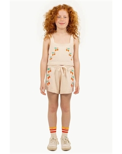 Детские хлопковые шорты STRAWBERRIES SHORTS, бежевый Tinycottons