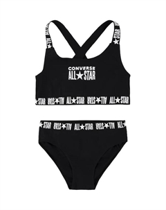Детский купальник раздельный, черный Converse