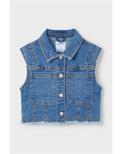 Детская джинсовая жилетка, синий Mayoral