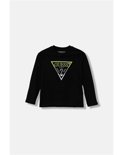 Детская хлопковая водолазка, черный Guess