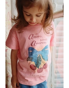 Футболка с добавлением льна детская ERA TEE OCS, розовый Konges slojd