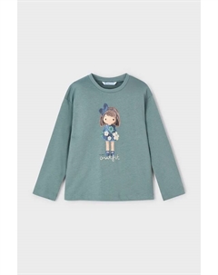 Детская хлопковая водолазка, бирюзовый Mayoral