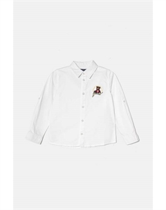 Детская хлопковая рубашка, белый Guess