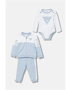 Комплект для новорожденного 3 предмета, синий Guess