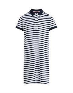 Детское хлопковое платье, темно-синий Tommy hilfiger