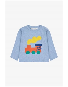 Детская хлопковая кофта Choo Choo, синий Bobo choses