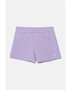 Хлопковые детские шорты, фиолетовый Guess