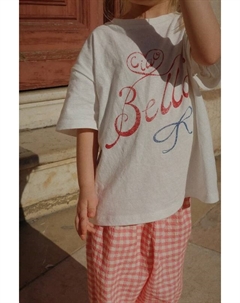 Футболка с добавлением льна детская RHW X KS BELLA TEE OCS, белый Konges slojd