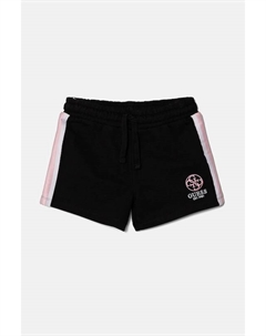 Хлопковые детские шорты, черный Guess
