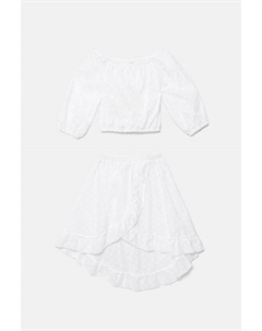 Детский хлопковый комплект SAMARA, 2 предмета, белый Jamiks