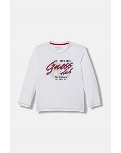 Детская хлопковая водолазка, белый Guess