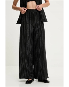 Брюки с добавлением льна, черный Answear lab