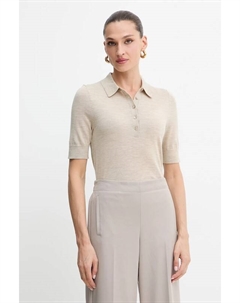 Шерстяной поло, бежевый Boss