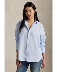 Хлопковая рубашка с длинным рукавом Light Shirt, синий Polo ralph lauren