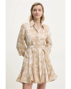 Хлопковое платье, бежевый Answear lab