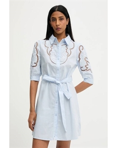 Хлопковое платье, синий Answear lab