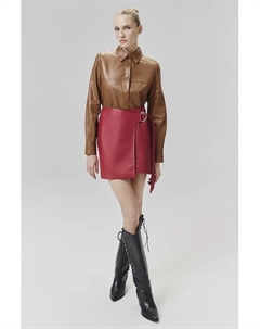 Кожаная юбка, красный Answear lab