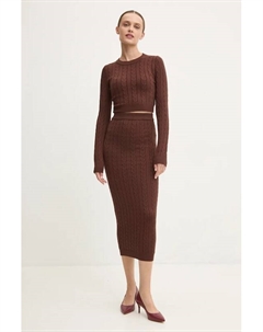 Свитер и юбка, коричневый Answear lab