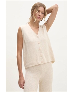 Жилет с шерстью, бежевый Answear lab