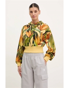 Хлопковая толстовка x Farm Rio, желтый Adidas