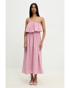 Хлопковое платье, розовый Answear lab