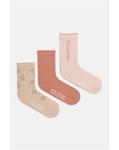 Носки RHINESTONES 3 пары, розовый Guess