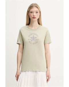 Хлопковая футболка, зеленый Converse