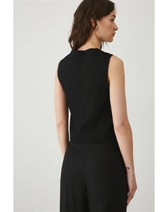 Жилет с добавлением льна, черный Medicine