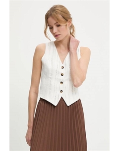 Льняная жилетка, белый Answear lab