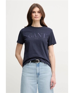 Хлопковая футболка, темно-синий Gant