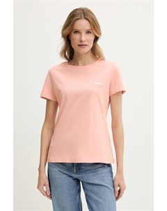 Хлопковая футболка IRIS, розовый Guess