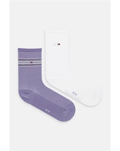 Носки 2 пары, фиолетовый Tommy hilfiger