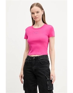 Хлопковая футболка, розовый Hugo