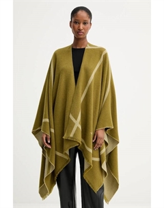 Шерстяное пончо GIUDEA, зеленый Мм