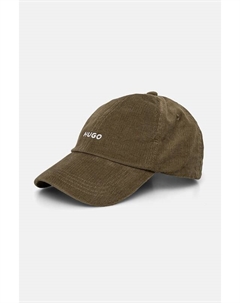 Кепка из вельвета с козырьком, зеленый Hugo